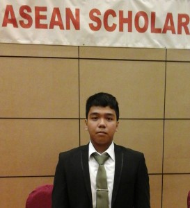 Randmar David Balleras, the recipient of the ASEAN Scholarship